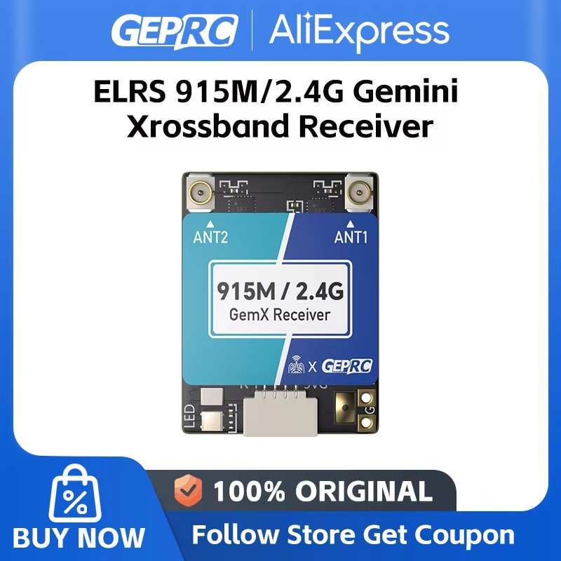 GEPRC ELRS 915M/2,4G Gemini Xr - Fpv Drone Quadcopter reseña y precio